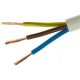 Kábel elek.H05VVH2-F 3x1,5 G biely-1m