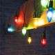 Prodloužení pro venkovní soupravu LED Filament Šiška barevná, černá kabeláž