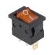 Prepínač kolískový mini 3pin 12V oranžový