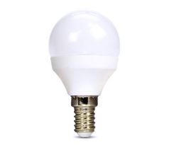 Solight LED žiarovka, miniglobe, 8W, E14, 3000K, 720lm, biele prevedenie