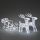 Sane s jeleňmi LED , 84+12  flesh bielych LED , 42x70 cm