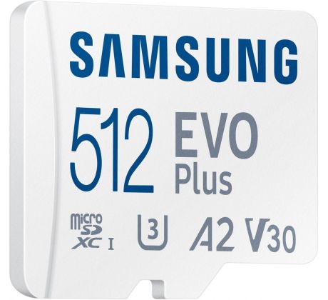 Samsung EVO Plus micro SDXC, 512GB + SD adaptér