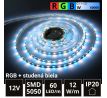 5m LED pásik 60LED/m SMD5050 12W/m IP20 RGB-CW (RGB+studená biela) 12V