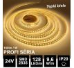PROFI LED pásik 128LED/m SMD2835 9,6W/m teplá biela IP20 24V - vysokosvietivý