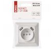Zásuvka s USB 2,1A max., biela