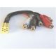 ISO Konektor 6 pin - redukcia 4xRCA+WOOFER