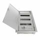Rozvodnica plast-plech RZA-Z-3S42 42M zapustená IP30 plech. dvere
