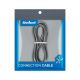 Kábel USB 3.0 - USB typ C 2m REBEL sivý