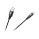 Kábel USB - USB typ C 1m REBEL čierny