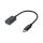 Kábel USB A 3.0 (zásuvka) - USB typ C OTG 17cm REBEL