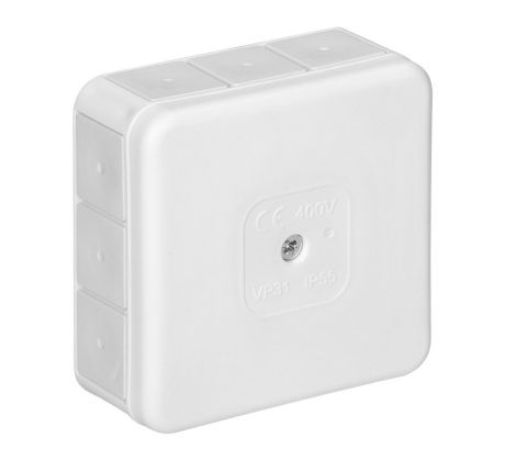 Rozvodná krabica PRO 12P 85x85x37mm biela IP55