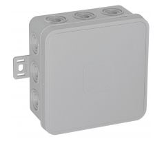 Rozvodná krabica CLICK 12P 85x85x41mm šedá IP54