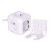 Solight predlžovací prívod kocka, 4 zásuvky 230V + 2x USB max. 2400mm, kábel 2m