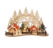 Solight LED vianočné mestečko s kostolom, 30x19cm, 2x AAA