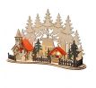 Solight LED vianočné mestečko s kostolom, 30x19cm, 2x AAA