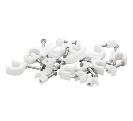 Prichytka kábla 10mm biela (100ks)