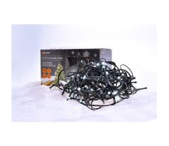 Solight LED vianočná reťaz, 300 LED, 30m, prívod 5m, IP44, biela