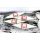 Vianočné rakety 76/089/14×3/4ks – červená tlač vločka