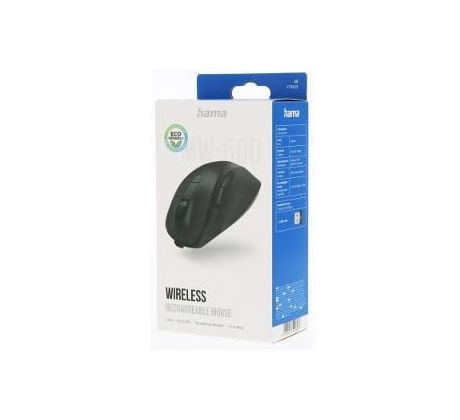 Bezdrôtová myš MW-500 Recharge BK Hama