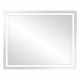 LED zrkadlo obdĺžnikové 100x80 cm, horizontálne, vstavaný vypínač, s okrajom, 4000K