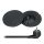 Solight vstavaná zásuvka + USB A+C + Wireless 10W, otočné viečko, kábel 2m, čierna