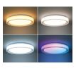 Solight LED osvetlenie s diaľkovým ovládačom Floco, 30W + 6W RGB, 2100lm, 40cm, zmena chromatickosti, stmievateľná