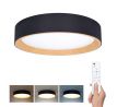 Solight LED osvetlenie s diaľkovým ovládačom Larios Black, 48W, 3360lm, 39cm, zmena chromatickosti, stmievateľná