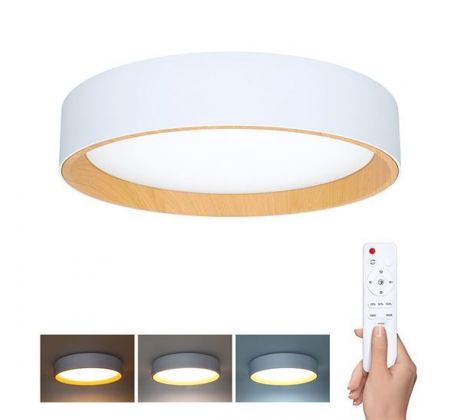 Solight LED osvetlenie s diaľkovým ovládačom Larios White, 48W, 3360lm, 39cm, zmena chromatickosti, stmievateľná
