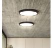 Solight LED osvetlenie s diaľkovým ovládačom Estela Black, 36W, 2700lm, 30cm, zmena chromatickosti, stmievateľná