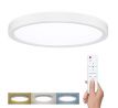 Solight LED osvetlenie s diaľkovým ovládačom Estela White, 36W, 2700lm, 30cm, zmena chromatickosti, stmievateľná