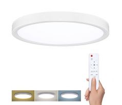 Solight LED osvetlenie s diaľkovým ovládačom Estela White, 36W, 2700lm, 30cm, zmena chromatickosti, stmievateľná
