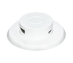Solight výsuvná nabíjačka USB A+C 24W PD, biela