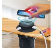 Solight bezdrôtová 15W + USB A+C 20W PD výsuvná nabíjačka, čierna