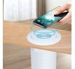 Solight bezdrôtová 15W + USB A+C 20W PD výsuvná nabíjačka, biela