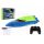Motorový čln/loď do vody RC plast 22cm modrý na batérie 2,4Ghz
