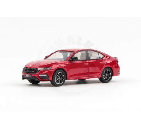 Škoda Octavia IV RS (2020) 1:43 - Červená Velvet Metalíza