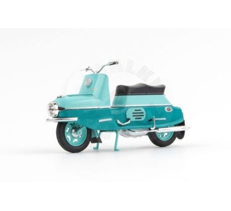ČZ 175/501 (1958) 1:18 - Tyrkysová Tmavá/Tyrkysová