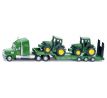 SIKU Farmer - Ťahač s podvalníkom a traktory John Deere, mierka 1:87