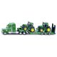 SIKU Farmer - Ťahač s podvalníkom a traktory John Deere, mierka 1:87