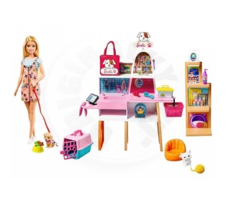 Mattel Barbie: Hracia sada pre obchod s chovateľskými potrebami (GRG90)