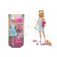 Mattel Barbie - Wellness Spa Blond bábika so šteniatkom a 9 doplnkami (GJG55)