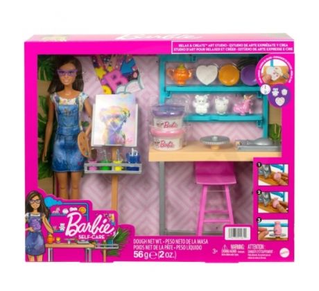 Mattel Barbie Self-Care – Relax & Create Art Studio (HCM85)