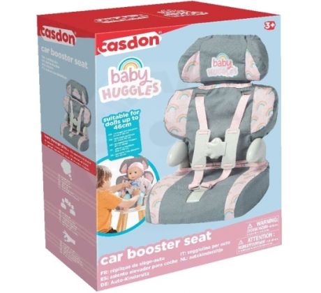 Casdon Detská autosedačka pre bábiky - šedá