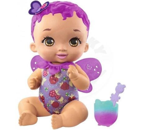 Mattel My Garden Baby: Berry Hungry Baby Butterfly (fialové vlásky) (GYP00)