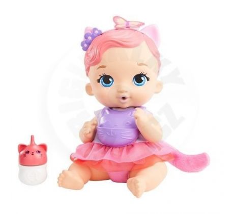 Mattel My Garden Baby – kŕmte a vymieňajte mačiatku bábiku (ružové vlasy) (HHL21)