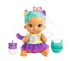 Mattel My Garden Baby – kŕmte a vymieňajte mačiatku bábiku (svetlo modré vlasy) (HHL22)