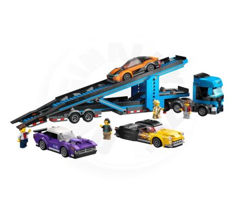 LEGO® City 60408 Kamión na prepravu áut so športiakmi