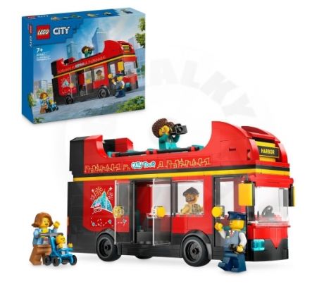 LEGO® City 60407 Červený dvojposchodový vyhliadkový autobus