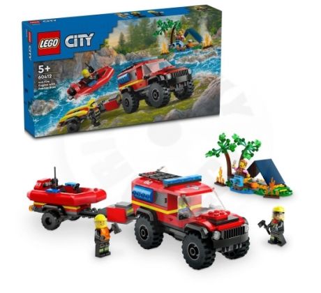 LEGO® City 60412 Hasičské auto 4x4 a záchranný čln