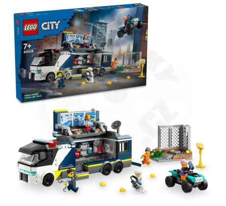 LEGO® City 60418 Mobilné kriminalistické laboratórium policajtov